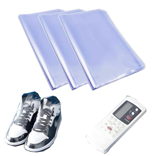Tkxjry 100 Stück Schrumpfbeutel, 28 X 40 Cm Wasserdichte Large PVC Heat Shrink Film, Gross Schrumpfbeutel, Klar Schrumpffolie Beutel, Zum Verpacken Von Badebomben, Schuhen, Kerzen, Kunsthandwerk von Tkxjry