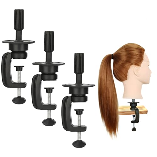 Tkxjry 3 Stück Schwarz Puppenkopfständer, Mannequin Training Head Ständer verstellbar, Cosmetology Halteklammer, Einstellbar Puppenkopf Stände für Training Praxis Leinwand Head Halteschelle Ständer Tkxjry 3 Stück Schwarz Puppenkopfständer, Mannequin Training Head Ständer verstellbar, Cosmetology Halteklammer, Einstellbar Puppenkopf Stände für Training Praxis Leinwand Head Halteschelle Ständer von Tkxjry