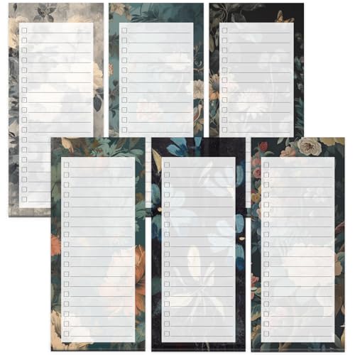 Tlenpo Magnetische Notizblöcke für Kühlschrank, 6 moderne Notizblöcke, Einkaufsliste, mit realistischen Pflanzen-Designs, 31 Blatt, 19,8 x 8,9 cm, 100 g/m², voller Magnet auf der Rückseite Tlenpo Magnetische Notizblöcke für Kühlschrank, 6 moderne Notizblöcke, Einkaufsliste, mit realistischen Pflanzen-Designs, 31 Blatt, 19,8 x 8,9 cm, 100 g/m², voller Magnet auf der Rückseite von Tlenpo