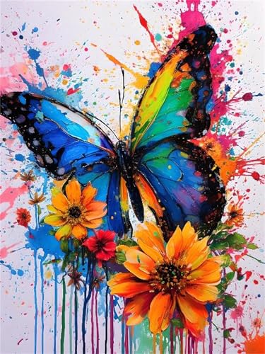 Malen Nach Zahlen Schmetterling Malen Nach Zahlen Erwachsene Kinder Blume Paint by Numbers Adult, DIY Handgemalt öLgemäLde Mit 3 Pinsel und Acrylfarbe für Deko Home Geschenk für Frauen 70x90cm A-903 Malen Nach Zahlen Schmetterling Malen Nach Zahlen Erwachsene Kinder Blume Paint by Numbers Adult, DIY Handgemalt öLgemäLde Mit 3 Pinsel und Acrylfarbe für Deko Home Geschenk für Frauen 70x90cm A-903 von Tloome