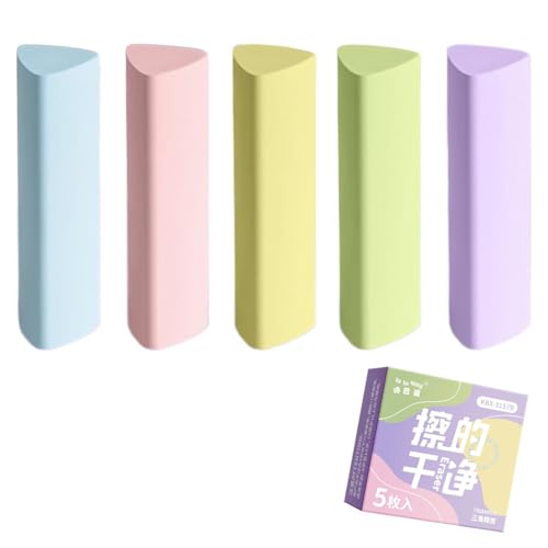 5 Stück Radiergummi Stift Radiergummis für Kinder mit niedlichen Katzenpfoten Einziehbarer Radiergummi Kawaii Push Pull Radiergummis (Assorted2) von Tlynsnil