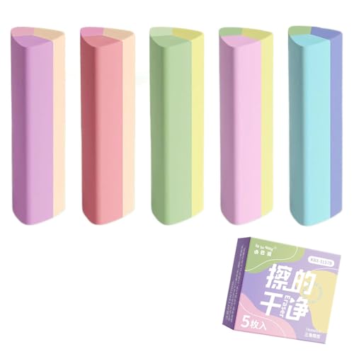 5 Stück Radiergummi Stift Radiergummis für Kinder mit niedlichen Katzenpfoten Einziehbarer Radiergummi Kawaii Push Pull Radiergummis (Assorted3) von Tlynsnil