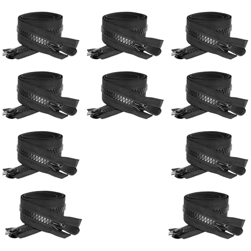 10 PCs Reißverschlüsse Trennbar Mit Doppelter Zug #10 Große Reißverschlüsse Schwerlast Zur Trennung Von Reißverschlüssen Für Kleidung Jacken Mantel 10 PCs Reißverschlüsse Trennbar Mit Doppelter Zug #10 Große Reißverschlüsse Schwerlast Zur Trennung Von Reißverschlüssen Für Kleidung Jacken Mantel von Tmboryuu