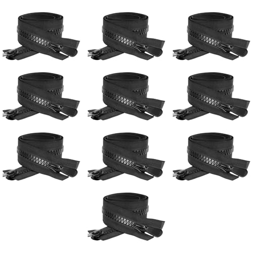 10 PCs Reißverschlüsse Trennbar Mit Doppelter Zug #10 Große Reißverschlüsse Schwerlast Zur Trennung Von Reißverschlüssen Für Kleidung Jacken Mantel 10 PCs Reißverschlüsse Trennbar Mit Doppelter Zug #10 Große Reißverschlüsse Schwerlast Zur Trennung Von Reißverschlüssen Für Kleidung Jacken Mantel von Tmboryuu