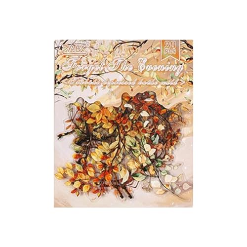20 Blätter Muono Aufkleber Schöne Dekorative Aufkleber Sammelalbum Für Journal Crafting Carding Dekoration von Tmboryuu