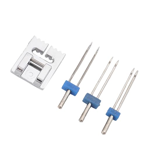 3pcs Twin Nadel Set Mit Pintuck Pressefuß Für Haushaltsnähmaschinen 2/90 3/90 4/90 Nähmaschinen Twin Nadel Double 3pcs Twin Nadel Set Mit Pintuck Pressefuß Für Haushaltsnähmaschinen 2/90 3/90 4/90 Nähmaschinen Twin Nadel Double von Tmboryuu