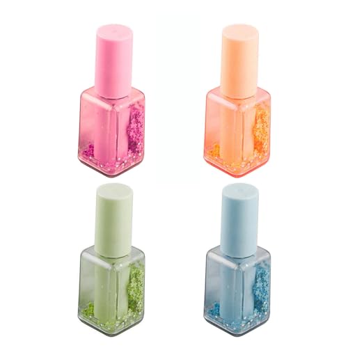 4 PCs Nails Politis Form Highlighter Stift Highlighter Marker Fluoreszenzstift Highlighters Set School Supplies von Tmboryuu