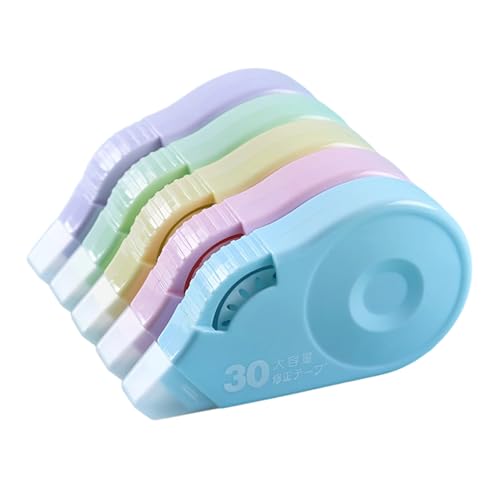 5 PCs Korrekturband Tragbare Weiße Out Tape Correction Rollers Schulversorgung Großer Kapazitätskleberwalzen von Tmboryuu