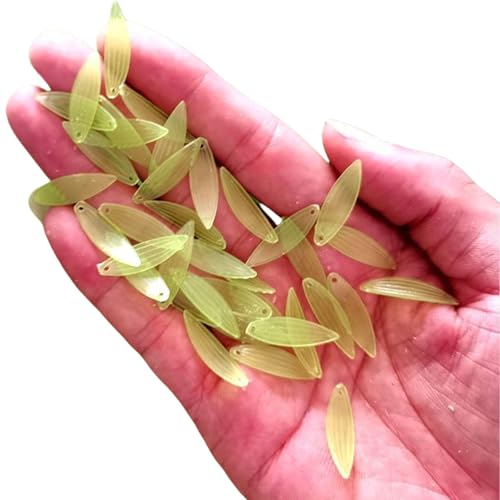 50 PCs Acrylblütenknospen Farbdruck Tulpen Perlen Blumenperlen Schmuck Zubehör Nachtlichtzubehör Machen von Tmboryuu