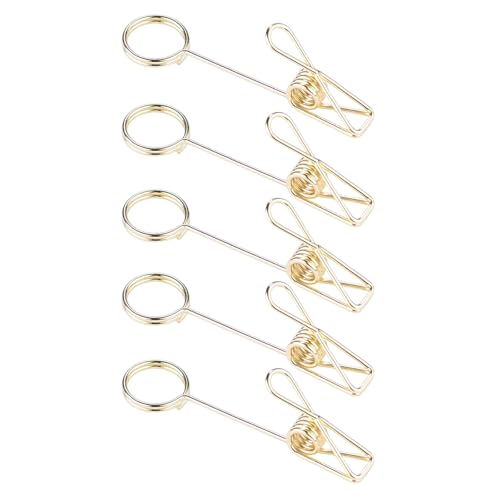 5pieces Double Head Metal Card Clip Eisendraht Fotoständer Mit Metall Clip Visitenkartenständer Für Schreibtisch Organisation Business Clamp von Tmboryuu