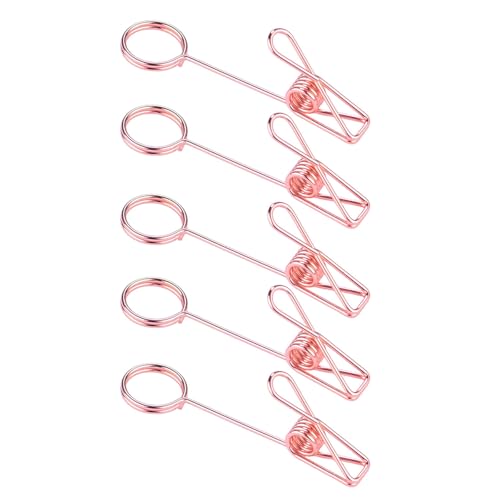 5pieces Double Head Metal Card Clip Eisendraht Fotoständer Mit Metall Clip Visitenkartenständer Für Schreibtisch Organisation Business Clamp von Tmboryuu