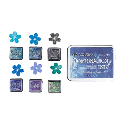 6 PCS Tinten Pads Set Fließende Farben Serie Kombination Inkpad Schullieferungen Für Kinder Erwachsene Crafting Projects Kombination Inkpad Retro Pad Set Für Kinder Erwachsene Handwerksprojekte von Tmboryuu