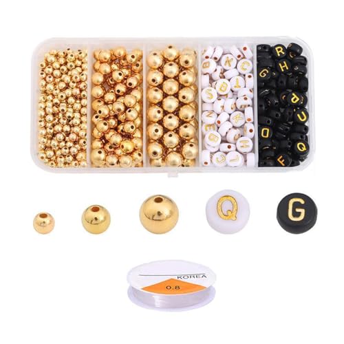 Bastelperlen Gold Silber Round Spacer Perlen Buchstaben Perlen Harz Perlen Handwerksvorräte Für Armband Halskette Schmuck Herstellung Bastelperlen Gold Silber Round Spacer Perlen Buchstaben Perlen Harz Perlen Handwerksvorräte Für Armband Halskette Schmuck Herstellung von Tmboryuu