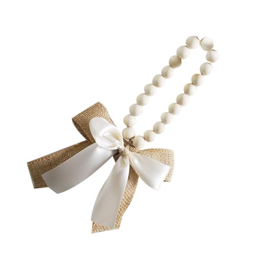 Bauernhäuser Stile Holzperlen Girlanden Für Schlafzimmer Decors Tree Bag Craft Für Kreative Häuser Dekore Schlafzimmerzubehör von Tmboryuu
