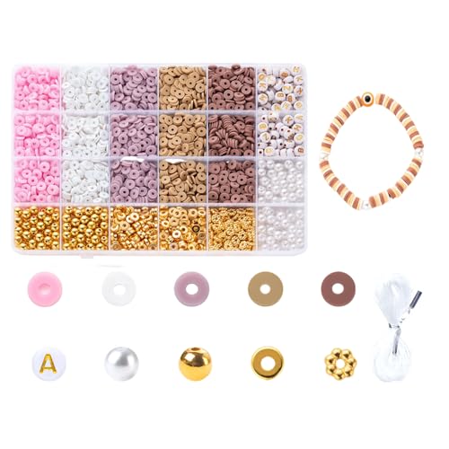 Clay Perlen Round Spacer Perlen Perlen Set Bunfle Perlen Basteln Perlen Schmuckperlen Für Armbänder Clay Perlen Round Spacer Perlen Perlen Set Bunfle Perlen Basteln Perlen Schmuckperlen Für Armbänder von Tmboryuu