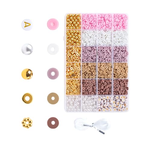 Clay Perlen Round Spacer Perlen Perlen Set Bunfle Perlen Basteln Perlen Schmuckperlen Für Armbänder Clay Perlen Round Spacer Perlen Perlen Set Bunfle Perlen Basteln Perlen Schmuckperlen Für Armbänder von Tmboryuu