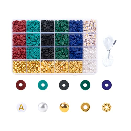 Clay Perlen Round Spacer Perlen Perlen Set Bunfle Perlen Basteln Perlen Schmuckperlen Für Armbänder Clay Perlen Round Spacer Perlen Perlen Set Bunfle Perlen Basteln Perlen Schmuckperlen Für Armbänder von Tmboryuu