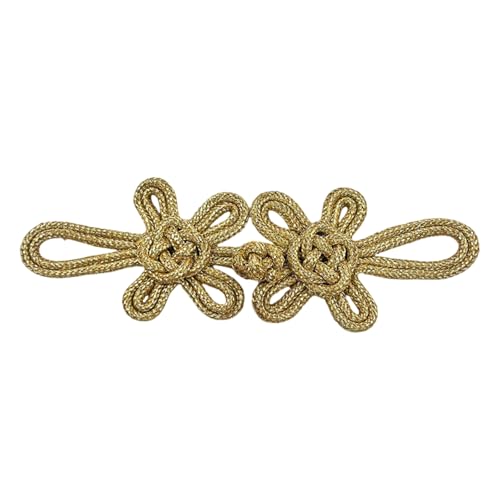 Eleganter Knotenknopf Für Chinesische Traditionelle Kleidungshand Accraft Accessoires Stilvolle Knöpfe Chinesische Cheongsam Handgewebte Goldene Knoten von Tmboryuu