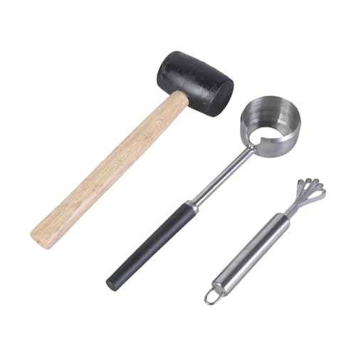Kokosnüsse Öffnen Cutter Mit Gummihammer Kokosnuss Fleischplan Edelstähle Kokosnüsse Öffnen Cutter Easy von Tmboryuu