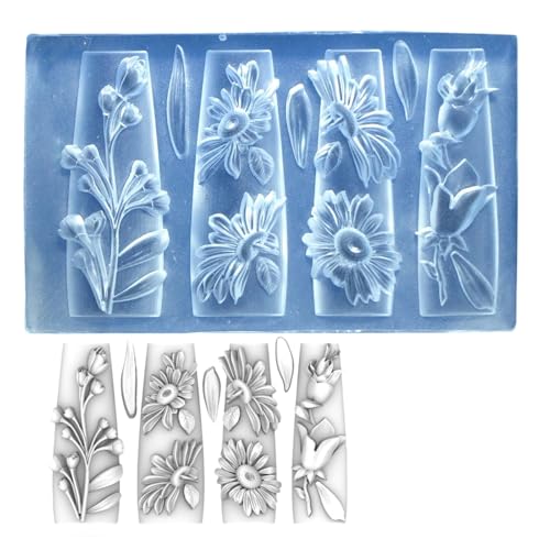 Schöne 3d Blumennägel Kunst Silikon Schimmel Elegante Schnitzblütennägel Art Accessoire Form Für Handwerksharz Design Schöne 3d Blumennägel Kunst Silikon Schimmel Elegante Schnitzblütennägel Art Accessoire Form Für Handwerksharz Design von Tmboryuu