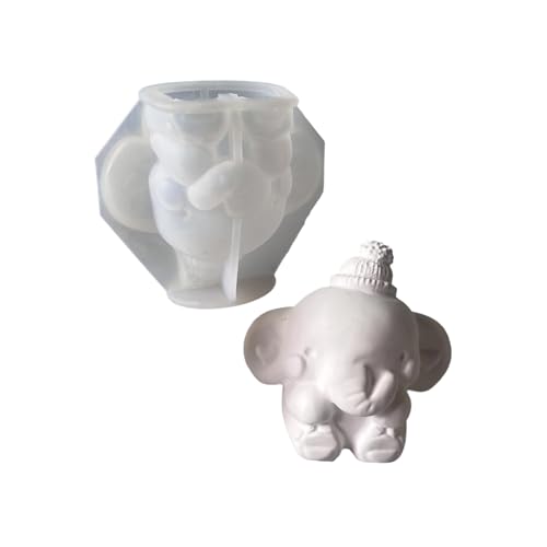 Schöner 3D Elefant Silikonform Haus Accessoire Zur Herstellung Von Gipsharz Figur Dekorationen Täglich Lässigen Gebrauch von Tmboryuu