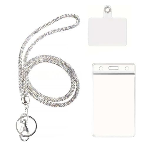 Strasssteine Lanyard Für Nacken Mit Karteninhaber Für Arztpersonal Büropersonal Klarer Vertikaler Auszeichenkartenhalter 2.64x4.57in Strasssteine Lanyard Für Nacken Mit Karteninhaber Für Arztpersonal Büropersonal Klarer Vertikaler Auszeichenkartenhalter 2.64x4.57in von Tmboryuu