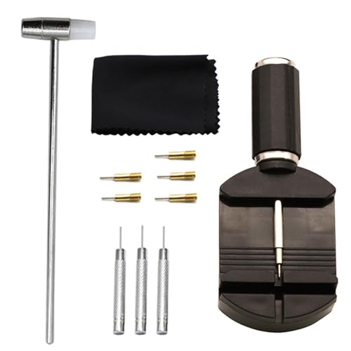 Sturdes Uhrenreparatursatz Enthält Ein 11 Tool Einschließlich Armband Link Adjuster Pin Remover Reinigungsstoff Accessoire Watch Band Einstellungswerkzeug Tool Sturdes Uhrenreparatursatz Enthält Ein 11 Tool Einschließlich Armband Link Adjuster Pin Remover Reinigungsstoff Accessoire Watch Band Einstellungswerkzeug Tool von Tmboryuu