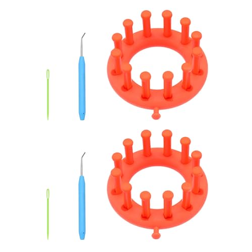 Tmboryuu 1 Oder 2 Set Strickrahmen Multifunktional Gestrickte Runde Rechteckige Brett Für Hutschals Rahmen Rund Rechteckig Gestrickte Häkelzubehör von Tmboryuu