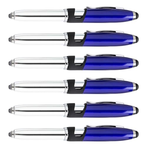 Tmboryuu 6 PCs LED Kugelschreiber Mit Stiftungen 3 In 1 Stiftstift 1 0 Mm Ölstift Glatte Schreibstift Für Die Büroschule von Tmboryuu