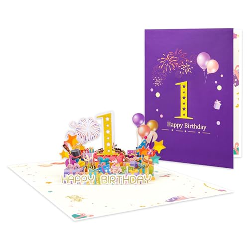 Tmboryuu Einzigartige Pyrotechnik Feierkarte Stilvolle Pyrotechnik 3D Popup Paper Geburtstag Grußkarte Für Freund Und Familie von Tmboryuu