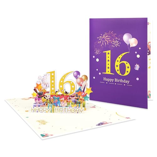Tmboryuu Einzigartige Pyrotechnik Feierkarte Stilvolle Pyrotechnik 3D Popup Paper Geburtstag Grußkarte Für Freund Und Familie von Tmboryuu