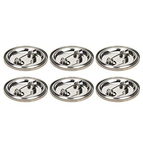 100 Stück Leere Anstecknadeln, Rund, Sicherheitsabzeichen, Emblem, Medaillenteile, Zubehör, Modische Knöpfe, Abzeichen, Anstecknadel für Bastelgeschenke, Souvenirs (25 mm von Tnfeeon