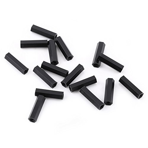 100pcs Black Nylon Isoliertes Hex -Standoff aus PA66, Glattes Gewindedesign, Breite Palette von Größen, Optimales Thermisches Management, Sichere Installation für die Montage der PCB -Schaltung 100pcs Black Nylon Isoliertes Hex -Standoff aus PA66, Glattes Gewindedesign, Breite Palette von Größen, Optimales Thermisches Management, Sichere Installation für die Montage der PCB -Schaltung von Tnfeeon