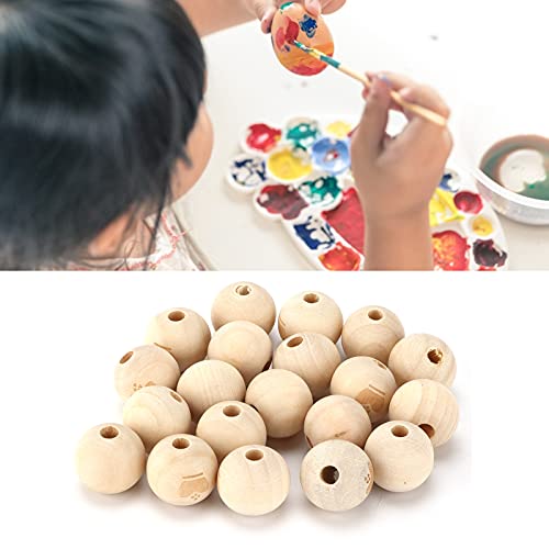20pcs Holzperlen für Handwerk, Süßes Muster mit Loch für Armbänder Halsketten Traumfänger Haus und Partydekorationen 20pcs Holzperlen für Handwerk, Süßes Muster mit Loch für Armbänder Halsketten Traumfänger Haus und Partydekorationen von Tnfeeon