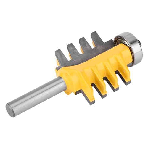 Carbid 8mm Schaftfingergelenk Router Bit -Gravur -Maschine Fräser, Rost und Oxidationsbeständige, Geeignet für die Verbindungsholzkante Bis Zur Kante oder das Ende, 1 X Fräserschneider von Tnfeeon