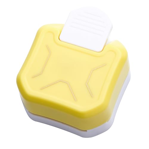 Eckschneidpapier -Eckschneider, Mehrere Muster, Einstellbare Winkel, Langlebige Kunststoffkonstruktion, Mehrzweck -DIY Loch Puncher, Vielseitig mit Plastischer Eckschneider für (YELLOW) von Tnfeeon