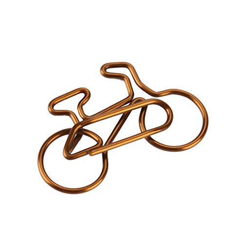 Einzigartige Metall Fahrrad Papier Clips für Büro und Schule Schreiben, 20 Stück, Kaffeefarbe Einzigartige Metall Fahrrad Papier Clips für Büro und Schule Schreiben, 20 Stück, Kaffeefarbe von Tnfeeon