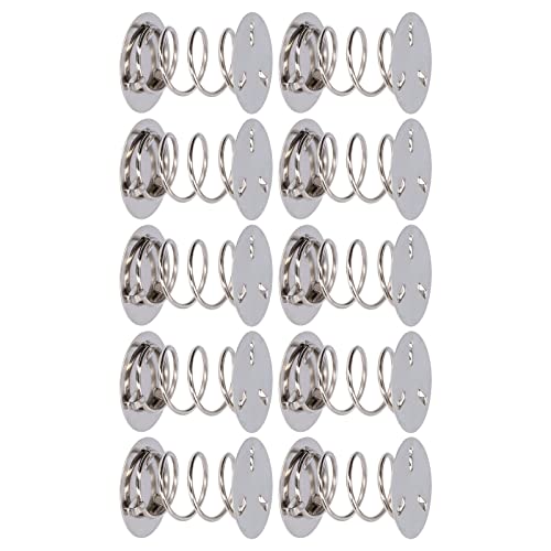 -Feder 10pcs Doppelseitige Feder, Stahldraht -Spring Popper Ersatzmaterial, Starke Elastizität, Größe: 0,9 Zoll (D), 0,98 Zoll, Spielzeug für Kinderspielzeug von Tnfeeon