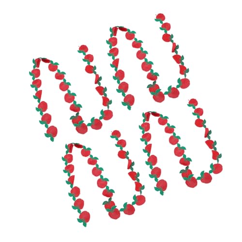 Fruchtspitzenverkleidung Ribbon, Polyester Bestickt, 4 Meter Nähband Dekorieren Spitzenverkleidungen mit Dekorativem Bandverkleid für Hochzeitshandwerk von Tnfeeon