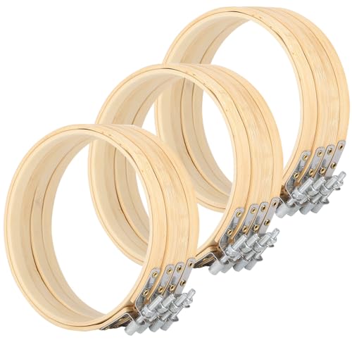 Langfristige verstellbare Stickerei, Basisklammern, für Kreuzsticharbeiten, für Stickliebhaber, 12 Stück Bambus Langfristige verstellbare Stickerei, Basisklammern, für Kreuzsticharbeiten, für Stickliebhaber, 12 Stück Bambus von Tnfeeon
