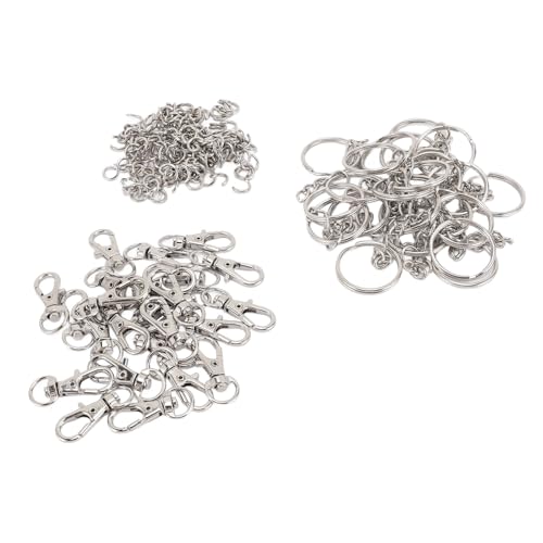 Legierungsmaterialschlüsselkäse -Set, Stilvoll und Funktional, Glatt und Glänzend, Vielseitiger Gebrauch, Sichere Verbindung, Zink -Legierungsschlüsselung mit 360 Grad Frühlingshaken Long Loop Kette, von Tnfeeon