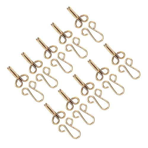 Pelzmantel Abdeckung von Ausgezeichnete Berührung Brandneu für Pullover Unterwäsche 10 PC (Befestigen Sie den Bronze Kragenhaken mit einem Durchmesser von) von Tnfeeon