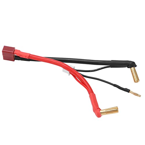 RC -Auto -T-Stecker Buchse Bis zu 90 ° Bananenstecker Männliches Kabel Langable RC -Verbindungsleitung für Lithiumbatterie 2s 7,4 V, Stabile Leistung für RC Zubehör RC -Auto -T-Stecker Buchse Bis zu 90 ° Bananenstecker Männliches Kabel Langable RC -Verbindungsleitung für Lithiumbatterie 2s 7,4 V, Stabile Leistung für RC Zubehör von Tnfeeon