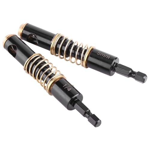 Tnfeeon 1/4 "schwarzer Scharnierbohrer Bit Wearresistant Hex Shank Öffnungswerkzeug für Holzplastik -Hochgeschwindigkeitsstahlbohrer (2 Kombinationen) von Tnfeeon