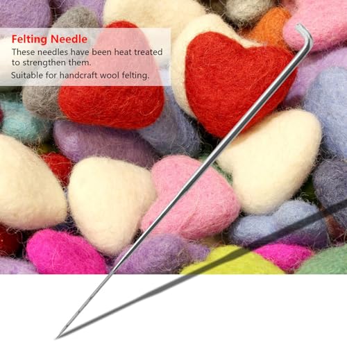 Tnfeeon 100 PCCs mit Handwollwollblatt -Kits (Grobe Nadel) von Tnfeeon
