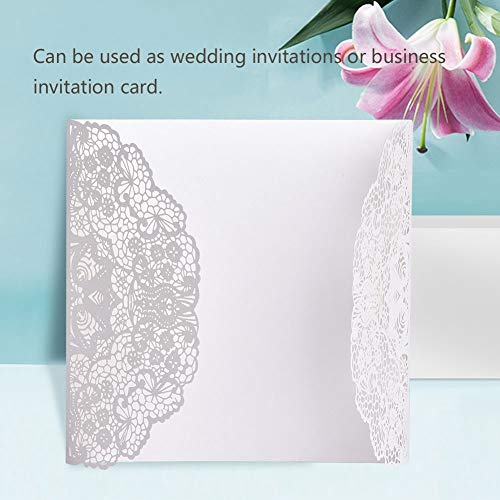 Tnfeeon 10pcs Cut -Einladungskarten, Hochzeitseinladungskarten mit Leeren Innenblättern, Exquisites Design für Unvergessliche Erinnerungen, Premium -Qualität für Hochzeit, Geschäft (002) von Tnfeeon