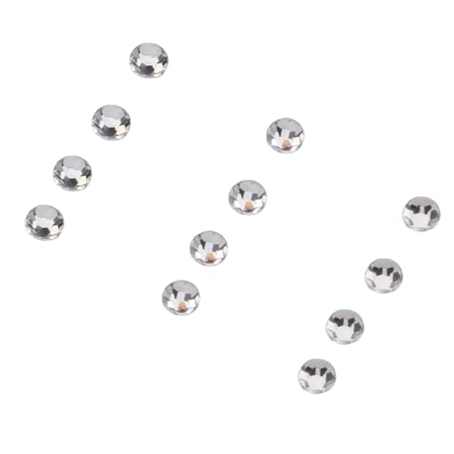 Tnfeeon 1440 Stück Glas-Strasssteine, Weiße Farbe, Diamanten, Edelsteine, Kristallglas, Nagelkunst-Strasssteine, Handyhülle für Kleidung, Becher, DIY-Dekorationen (SS5 (1,7–1,8 mm)) von Tnfeeon