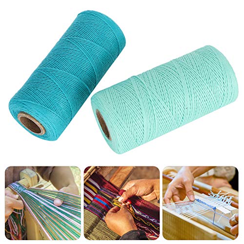 Tnfeeon 2 Rollen 8/4 Baumwollwebstuhl-Kettgarn, Kammgarn-Baumwollgarn-Kegel aus Reiner Baumwolle Handnähgarn Zum Stricken Tatting Teppich Tapisserie Wandbehang Handwerk Tnfeeon 2 Rollen 8/4 Baumwollwebstuhl-Kettgarn, Kammgarn-Baumwollgarn-Kegel aus Reiner Baumwolle Handnähgarn Zum Stricken Tatting Teppich Tapisserie Wandbehang Handwerk von Tnfeeon