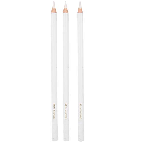 Tnfeeon 3Pcs White Sketching Pencil Kohlestifte Skizzenwerkzeuge Kunstwerkzeuge für Anfänger Künstler von Tnfeeon