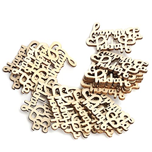 Tnfeeon 60-STCs Alles Gute Zum Geburtstag Holzausspezifikationen DIY Decorative Crafts Holzornamente, Hochwertige Nachhaltige Chips für Familien-DIY, Perfekte Geburtstagsfeierdekoration Tnfeeon 60-STCs Alles Gute Zum Geburtstag Holzausspezifikationen DIY Decorative Crafts Holzornamente, Hochwertige Nachhaltige Chips für Familien-DIY, Perfekte Geburtstagsfeierdekoration von Tnfeeon